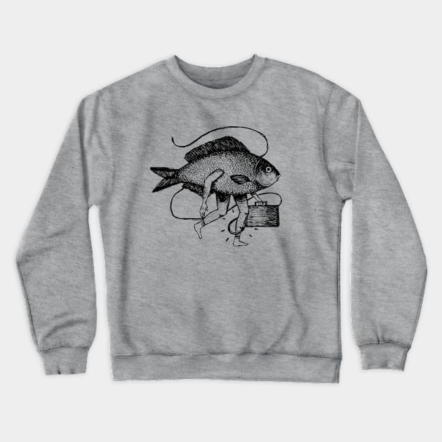 Hooked Crewneck Sweatshirt by popcornpunk